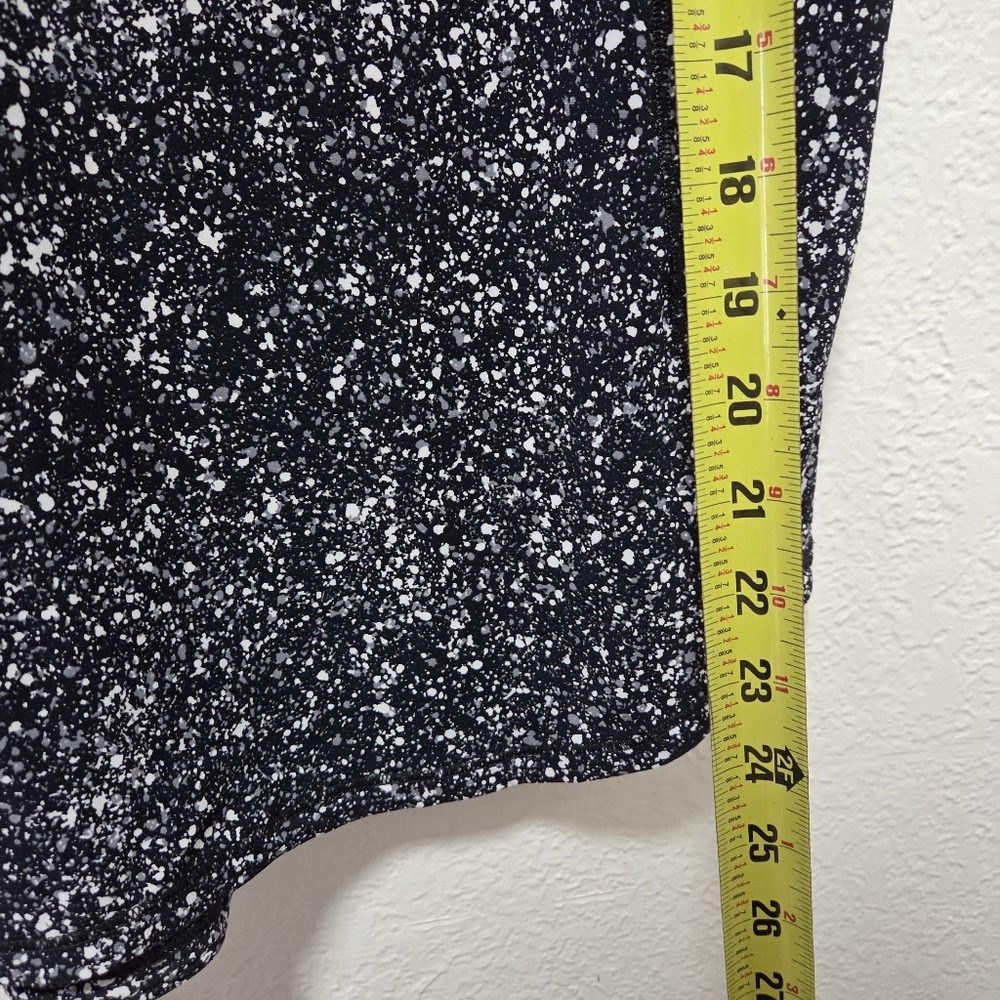 Lululemon Sculpt Tank Top Splatter White Black Mesh Athletic Workout Size 4 - Picture 14 of 14